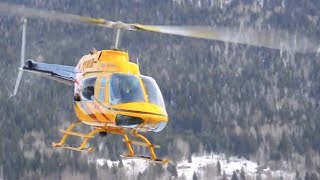 Bell 206B JetRanger II takeoff