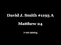 david j. smith 1193a matthew 24