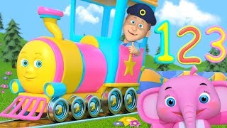 Numbers Train | Songs for Kids | Kindergarten Nursery Rhymes for Children by Little Treehouse