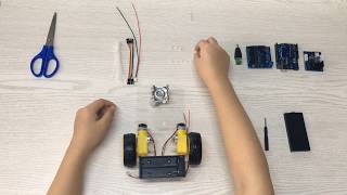 1.1 The Basic Installation of OSOYOO 2WD Robot Car Chassis