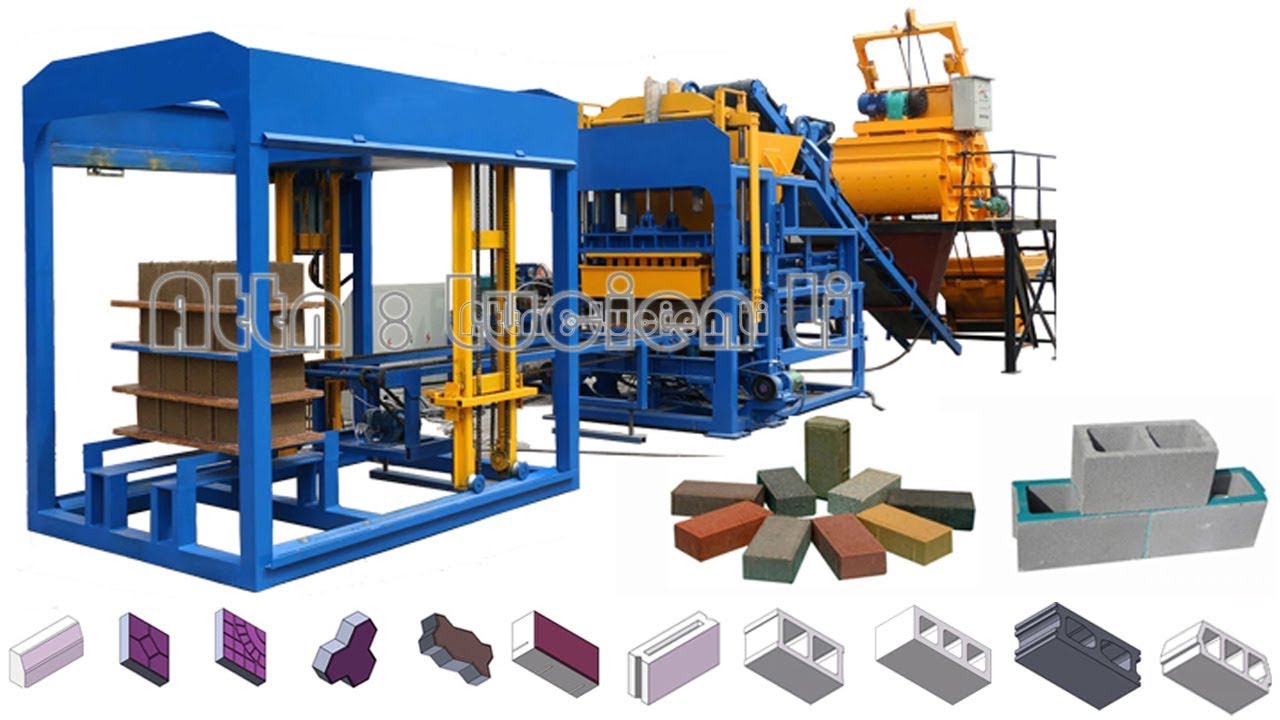 QT4 15 Fully Automatic Concrete Block Making Machine, Automatic Cement ...