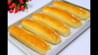 Fino bread, spongy samoon bread without eggs خبز الفينو الأقتصادي جدا هش وقطني خبز الصمون الاسفنجي