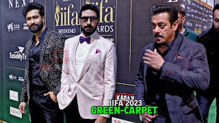 Salman Khan, Abhishek Bachchan, Vicky Kaushal arrives at IIFA Awards 2023 GreenCarpet in Abu Dhabi