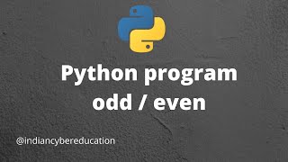 python odd even program in Hindi | python programs #1