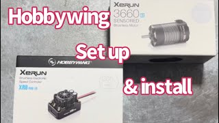 Hobbywing Xerun XR8 Pro G3 & Xerun 3660 sensored motor set up part 1#hobbywing #hobbywingesc #rccar