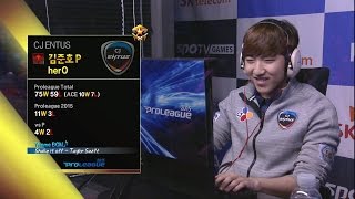 [SPL2015] sOs(Jin Air) vs herO(CJ) Set1 Overgrowth -EsportsTV, Starcraft 2