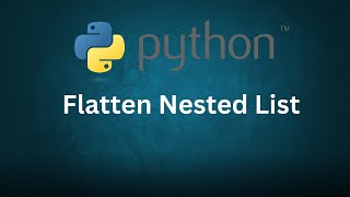 Python Interview Flatten list | 2025