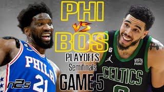 Playoffs SEMIFINALS - GAME 5 - Philadelphia 76ers vs Boston Cetlics - Full Game | NBA 2K23