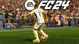 How to do Elastico \u0026 Reverse Elastico in FC 24 - Elastico Trick in EA Sports FC 24 #fc24