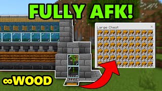 AUTOMATIC 1.21 WOOD FARM for MINECRAFT BEDROCK Edition | NO TNT!