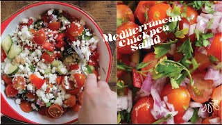 Mediterranean Chickpea Salad  I  Fresh & Healthy Summer Recipe