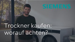 Trockner kaufen für schonendes und effizientes Trocknen | Siemens Trockner