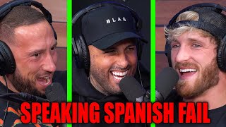 Nicky Jam Tests Logan & Mike's Spanish Skills (FAIL)