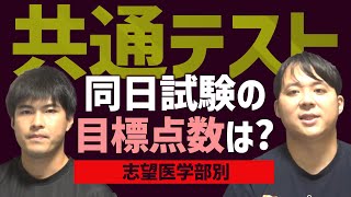 高校二年生以下向け 志望医学部別 共通テスト同日試験の目標点数は？