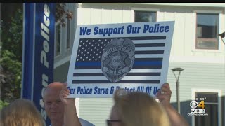 Back The Blue, Black Lives Matter Rallies Held In West Roxbury