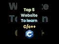 Website to learn  C++ free  #cpp #coding #programming #technology #website #shortsvideo #udemy