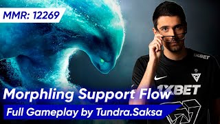 🌊 SAKSA MORPHLING FLOW POS 4 | Dota 2 Support Pro Gameplay 7.37