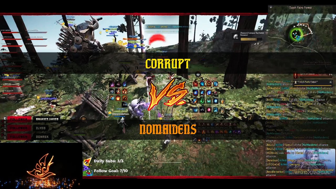 Bdo Node War Corrupt Vs Nomaidens Youtube