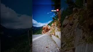 Himachal Landslide Dramatic Visuals |  Manali-Leh Highway Caused Closing Of Highway | #Shorts