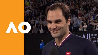 Roger Federer: "It was super tough!" | Australian Open 2020 On-Court Interview R3