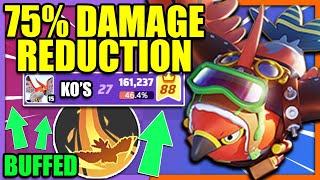 BUFFED BRAVE BIRD TALONFLAME gets up to 75% DAMAGE REDUCTION?! | Pokemon Unite