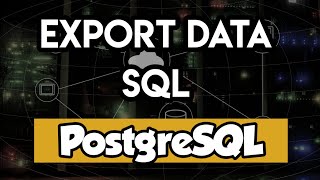 How to export postgresql data using command-line interface, CL