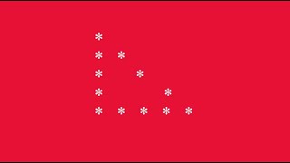 Hollow right triangle star pattern