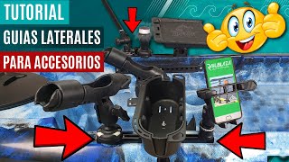 Guías laterales de kayak para instalar accesorios