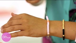 How to Make DIY Sequined-String Bracelets - DIY Style - Martha Stewart