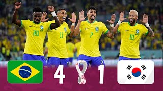 Brasil 4 x 1 Coreia do Sul ● melhores momentos [ GLOBO FULL HD ] ● Copa do Mundo Catar 2022