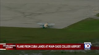 Pilot in questioning after soviet-era plane from Cuba lands in Miami-Dade Collier Airportirport