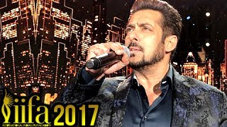 Salman Khan Sings Main Hu Hero Tera At IIFA 2017