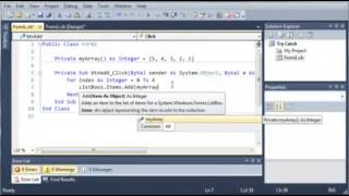 Visual Basic - 133 - Introduction To Try Catch