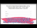 Dynamic Dependent Select Box using JQuery Ajax with PHP | PHP Ajax Dependent Select Box Tutorial