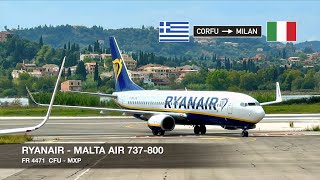 A MUST-VISIT FOR AVGEEKS! | Ryanair (Malta Air) 737-800 | Corfu ✈ Milan MXP