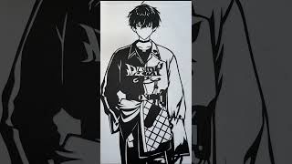 【切り絵　実写注意】佐伯イッテツ切り絵制作過程【にじさんじ】#short