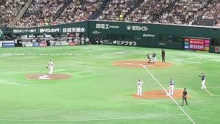 [プロ野球]ライオンズ8回表 チャンスの場面中村剛也選手から撮影(ビジター・みずPay)　2024年4月28日