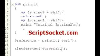 Perl Tutorial 86 - Closures: Initialize Subroutine with Data