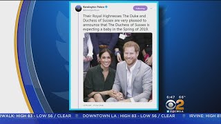 Prince Harry and Meghan, Duke and Duchess Of Sussex, Expecting First Baby