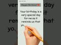 Heart touching birthday wishes message #shorts #happybirthday