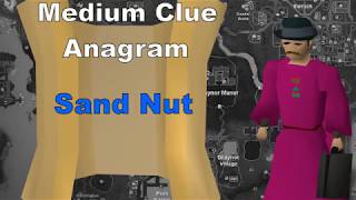 Sand Nut ~ Medium Clue Anagram OSRS