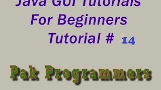 Java GUI Tutorial 14 Radio Buttons