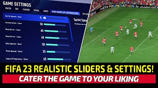 [TTB] FIFA 23 REALISTIC SLIDERS & BEST SETTINGS! - FULL MANUAL RECOMMENDED! - USE THIS AS A BASE 😉