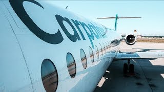 CARPATAIR FOKKER 100 ECONOMY CLASS for KLM | HAM-AMS | FlyAround