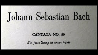 JS Bach / Fritz Werner, 1959: Cantata No. 80 - Ein feste Burg ist unser Gott