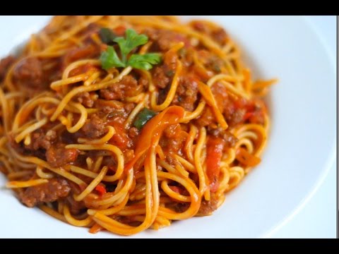 MINCED BEEF SPAGHETTI JOLLOF ! MINCED BEEF SPAGHETTI JOLLOF !