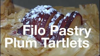 Filo Pastry Plum Tartlets - Tartelettes aux prunes et pâte filo :)))