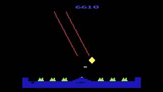 Missile Command Atari 2600 - Gameplay Footage - Let's Play!