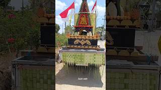 Tumpeng raksasa kayak menara karnaval sukorejo wetan#shorts