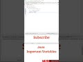 Java Variables in Telugu: #java #codingintelugu #codingtips #btech #javatutorial #javaintelugu